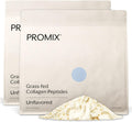 Promix Hydrolyzed Collagen Peptides - Type 1 Grass Fed Collagen, 4.7G Glycine, Type 3 Bioactive Peptides - Unflavored - 2.5 Pound (Pack of 2)