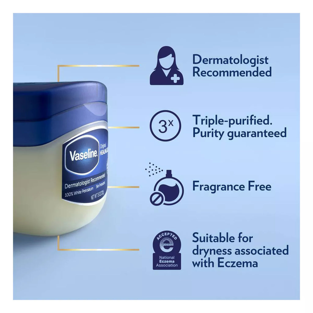 Vaseline Original Petroleum Jelly - 13Oz: Moisturizing, Soothing, Hypoallergenic, for Dry Skin
