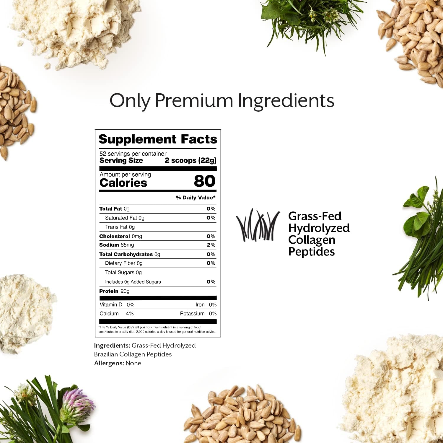 Promix Hydrolyzed Collagen Peptides - Type 1 Grass Fed Collagen, 4.7G Glycine, Type 3 Bioactive Peptides - Unflavored - 2.5 Pound (Pack of 2)