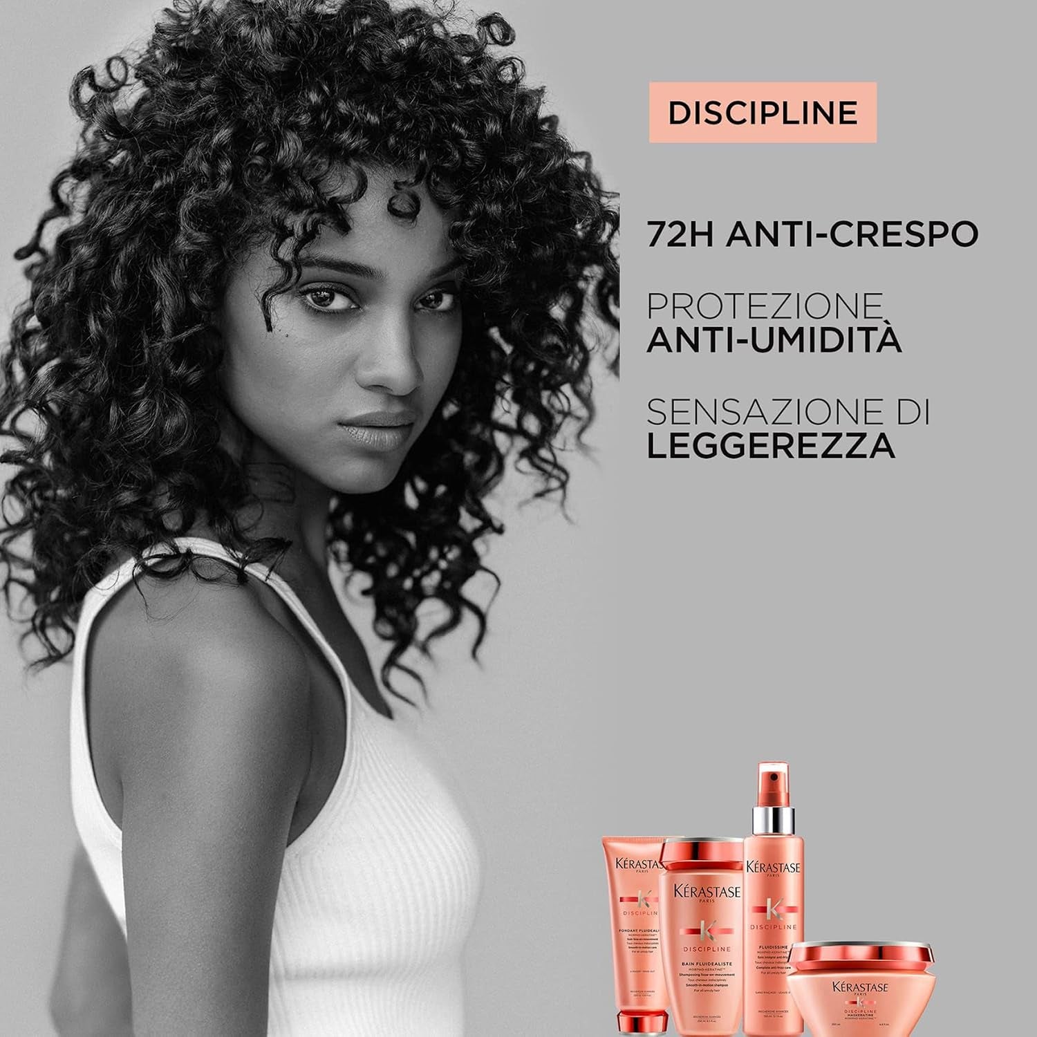 KERASTASE Discipline Fluidissime - Frizz Reducing Leave in Treatment, Smooths Flyaways and Enhances Shine, Heat Protects
