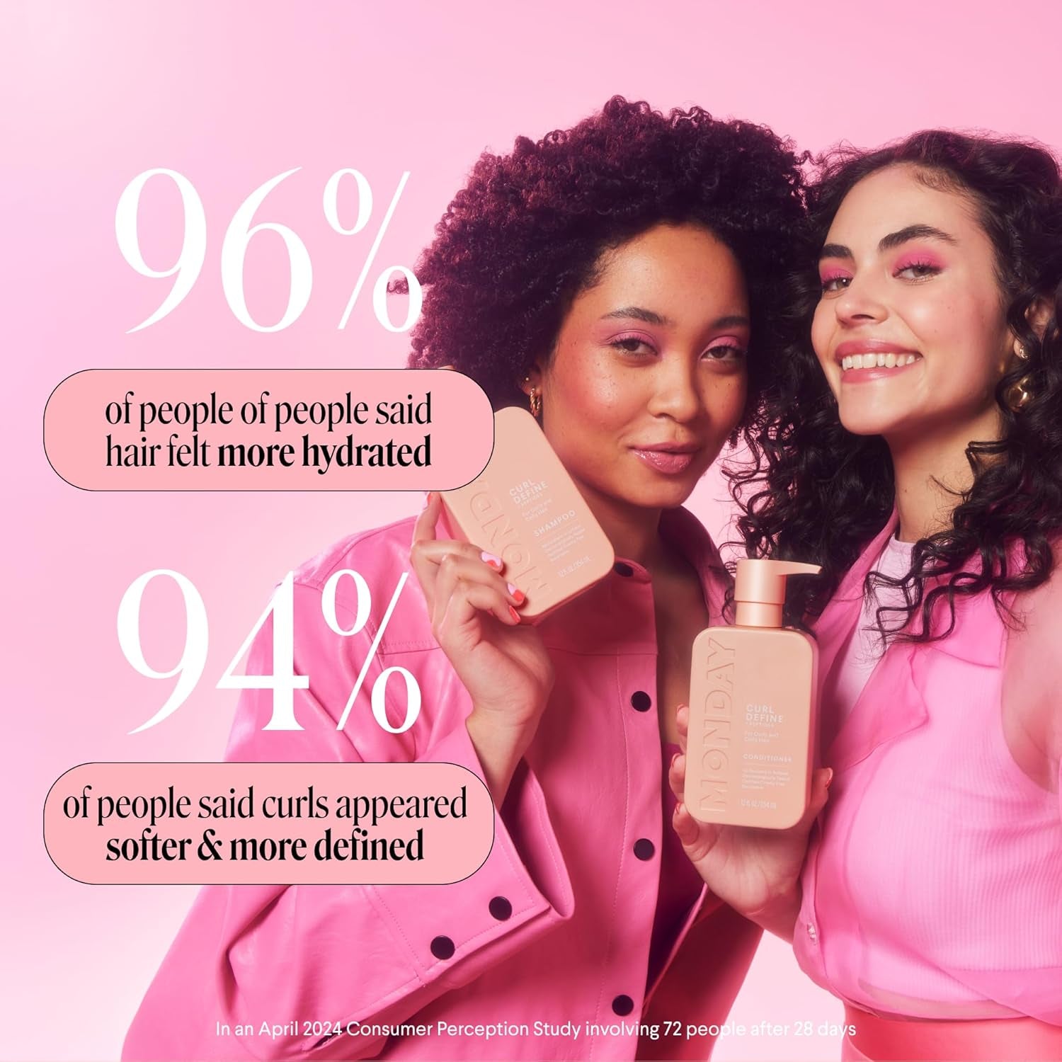 Curl Define Shampoo + Conditioner Set (2 Count) 12 Oz Each Nourishes Curls, Tames Frizz, Coconut Oil and Shea Butter Enhance Shine, 100% Recyclable Bottle
