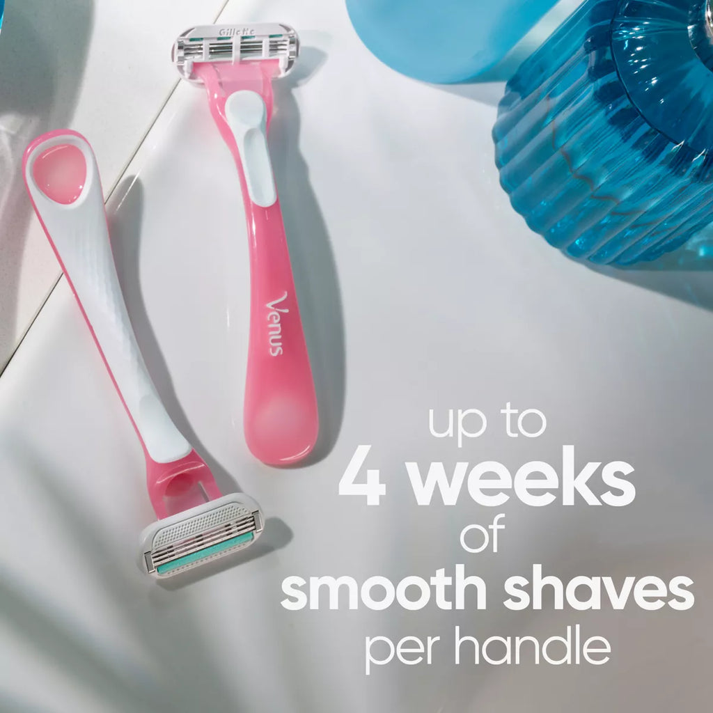 Venus Sensitive 3-Blade Women'S Disposable Razors - 3Ct