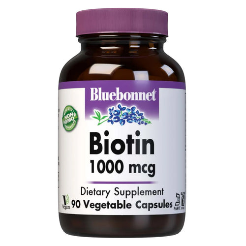 Bluebonnet Biotin 1000 Mcg 90 Veg Capsules