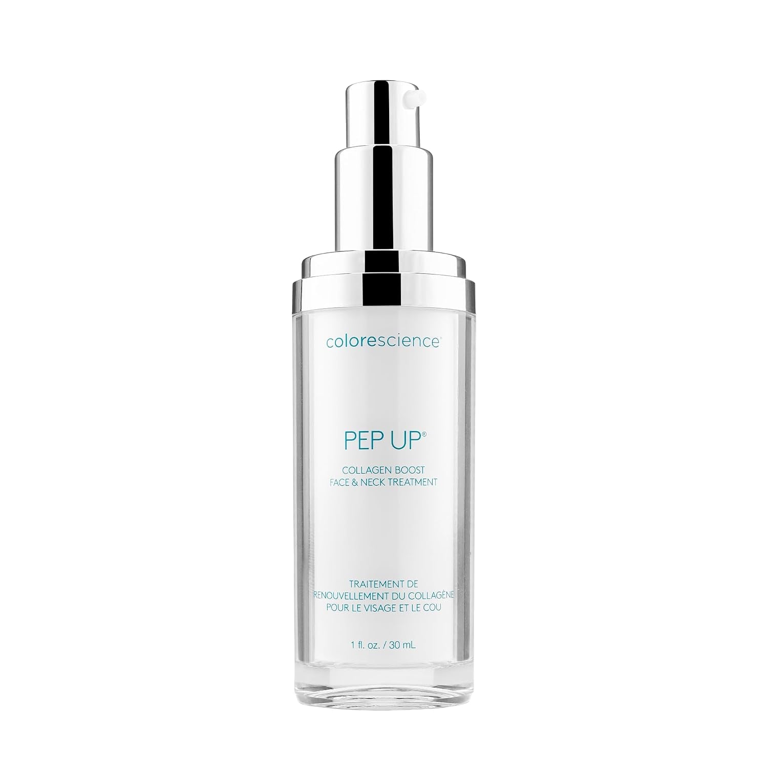 Colorescience Pep up Collagen Renewal Face & Neck Treatment, Promotes Collagen and Elastin Production, 10 Peptides to Defend against Signs of Aging