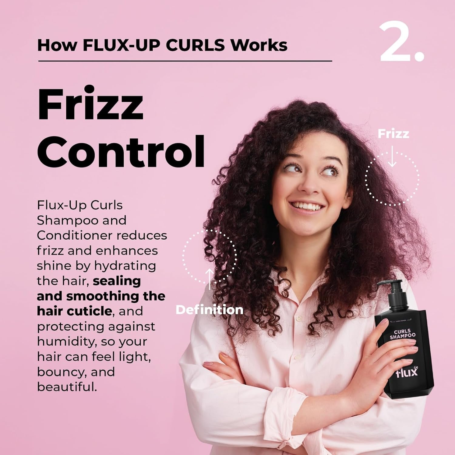 Curly Hair Shampoo & Conditioner Set – Hydrating Curl Shampoo & Conditioner for Curly & Wavy Hair for Women & Men – Sulfate-Free Frizz Control & Moisture for Defined, Softer Curls – 17 Fl Oz
