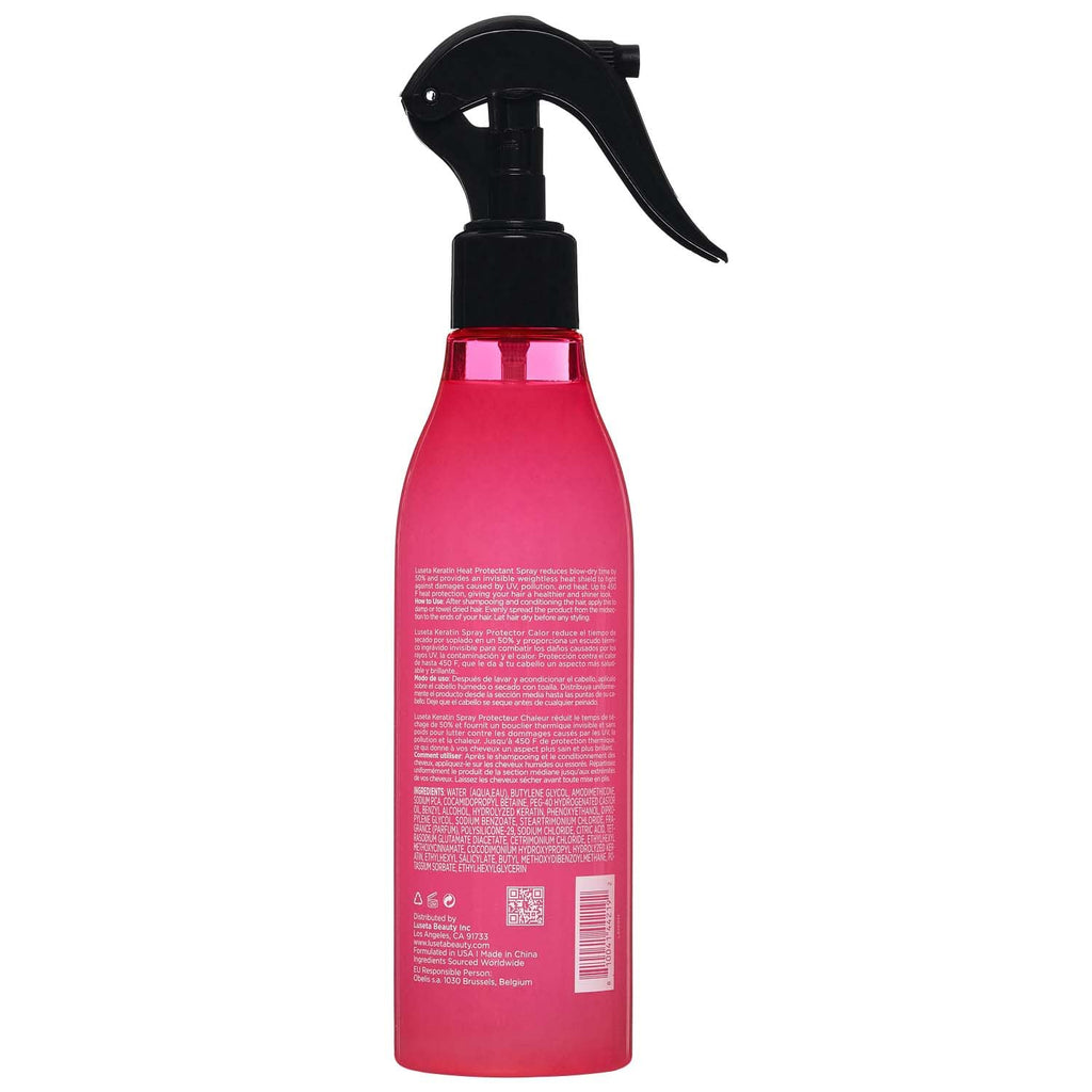Luseta Keratin Heat Protectant Spray for Dry & Damaged Hair, 8.5 Oz | Thermal Protection, Repairs & Strengthens, Frizz Control, Split End Care, Smoothing Treatment, Lightweight Formula