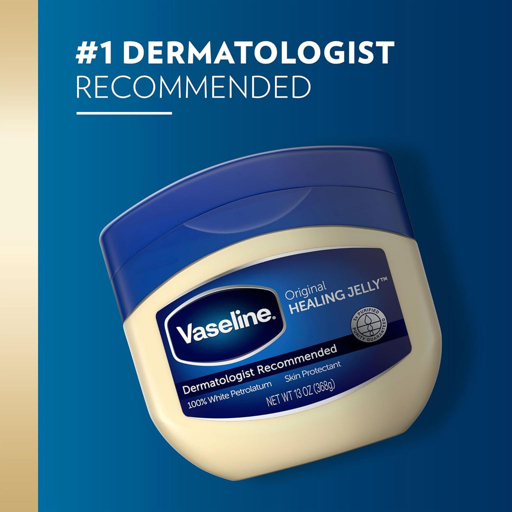 Vaseline Petroleum Jelly Original Skin Care for Dry Skin and Eczema Relief 100% Pure Petroleum Jelly 13 Oz