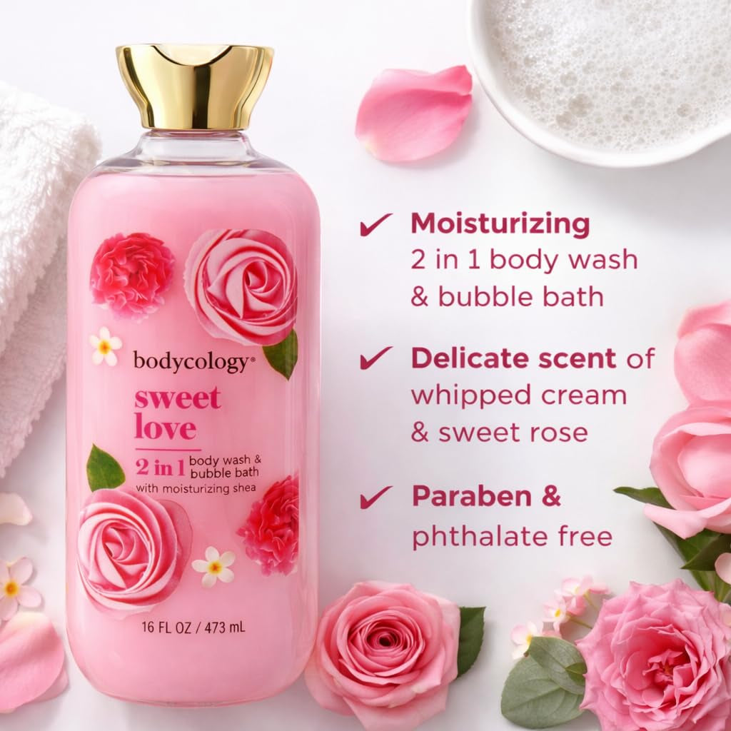 2 in 1 Body Wash and Bubble Bath - Sweet Love by  for Women - 16 Oz Body Wash