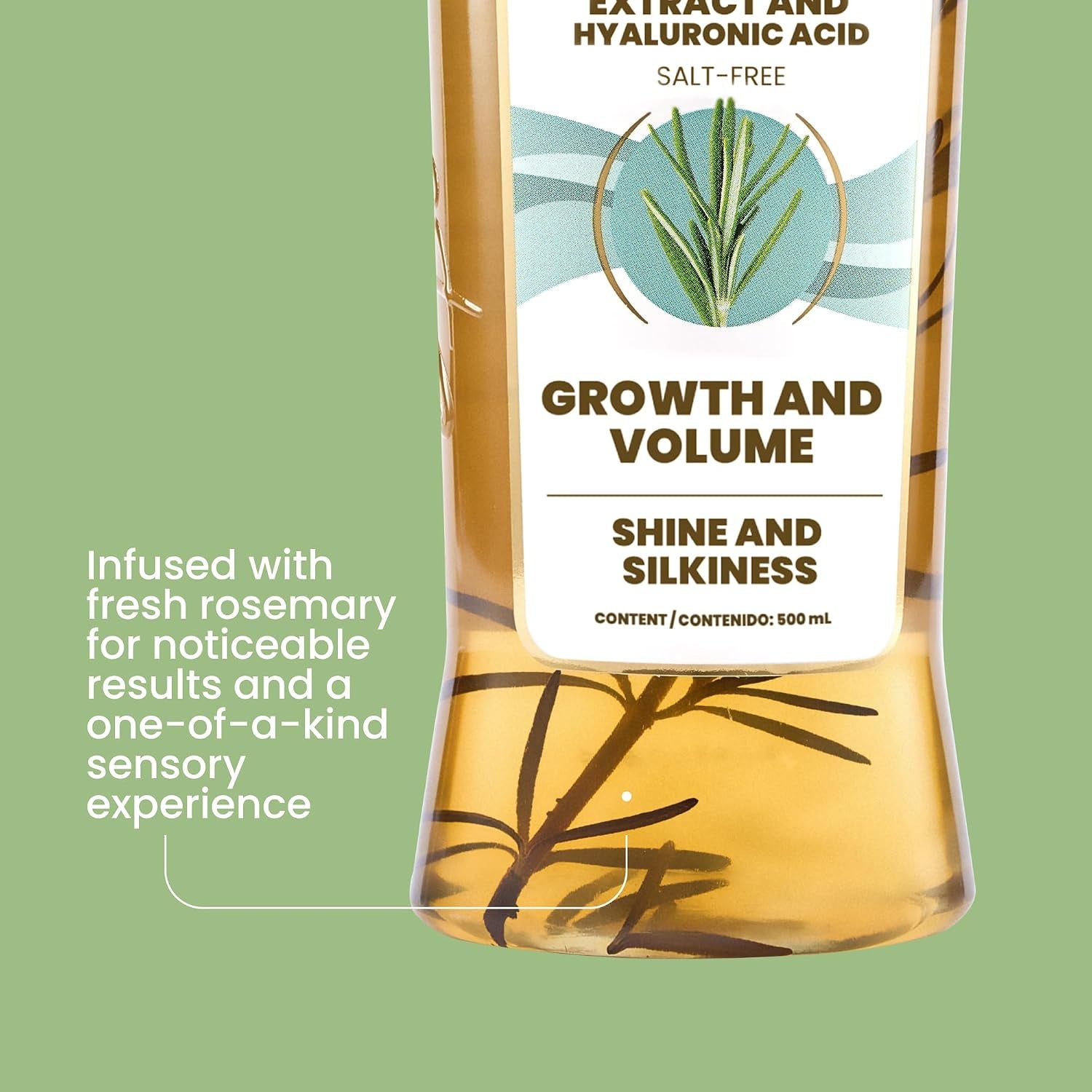 Kit Duo Rosemary Shampoo + Mini Travel Size, with Onion Extract, Hyaluronic Acid and Rosemary