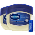 Vaseline Original Healing Jelly 2-Pack – Skin Protectant with 100% White Petrolatum + Original Lip Therapy for Soft, Smooth Lips