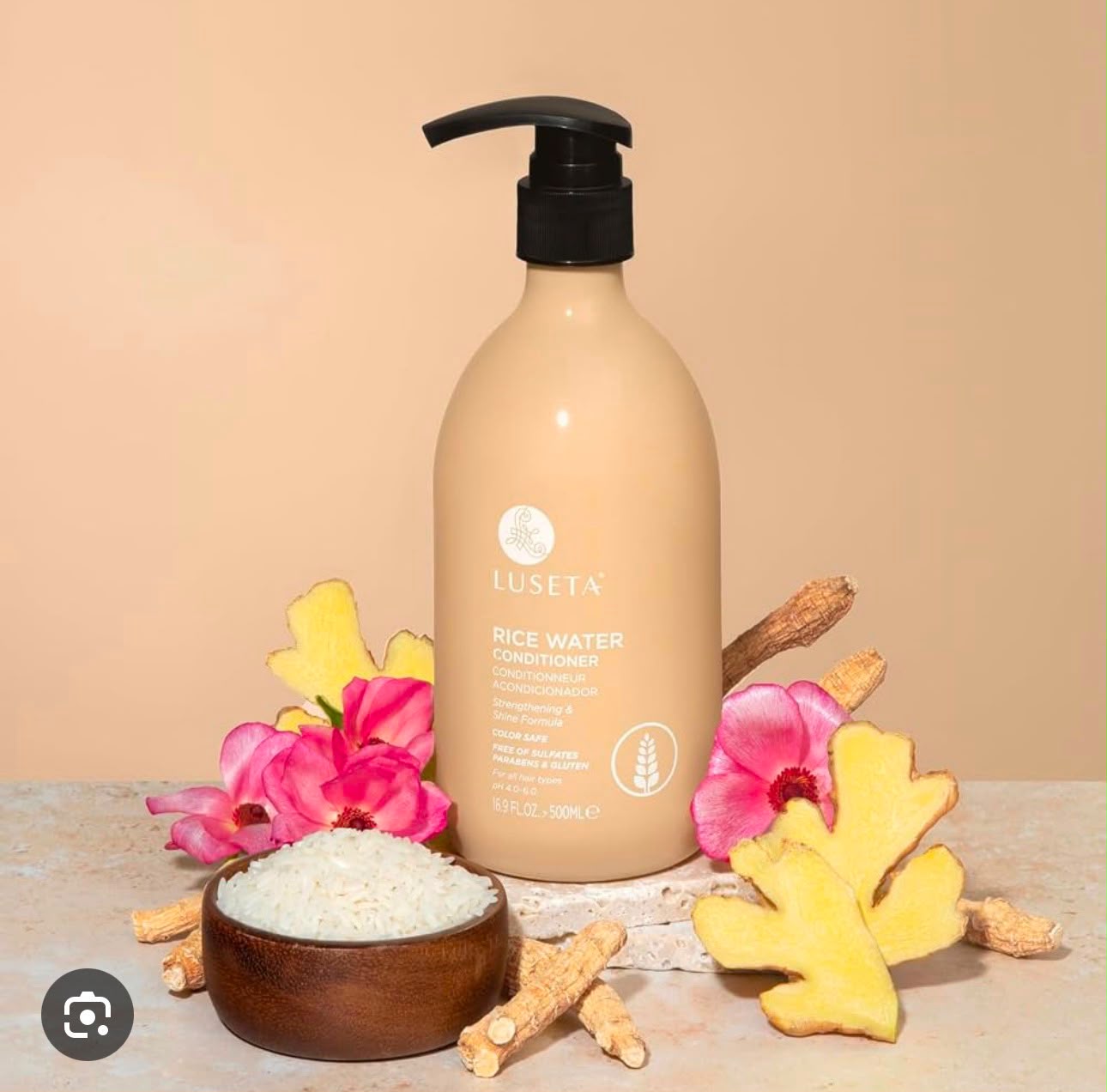 Rice Water Conditioner Strengthening & Nourishing Revitalizes Shine for All Hair Types Hydrating & Frizz Control for Women and Men 16.9Oz