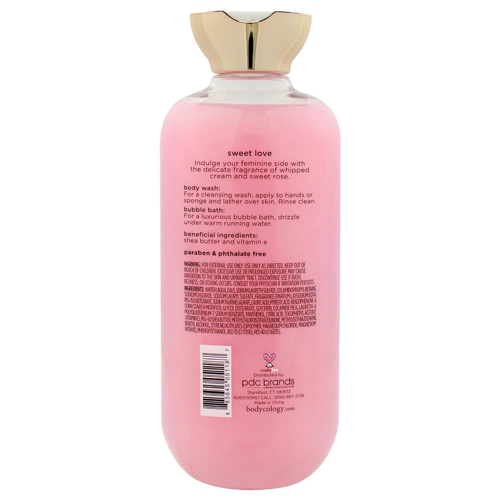 2 in 1 Body Wash and Bubble Bath - Sweet Love by  for Women - 16 Oz Body Wash