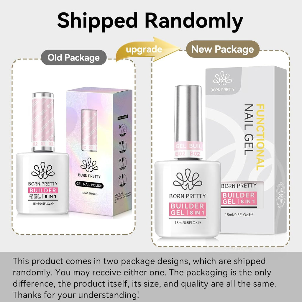 Builder Gel for Nails,8-In-1 Sheer Pink Builder Nail Gel