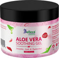 Aloe Vera Soothing Gel from Freshly Cut 100% Pure Aloe - Big 12Oz - Vegan, Unscented - for Face, Skin, Hair, Sunburn Relief (Hibiscus)