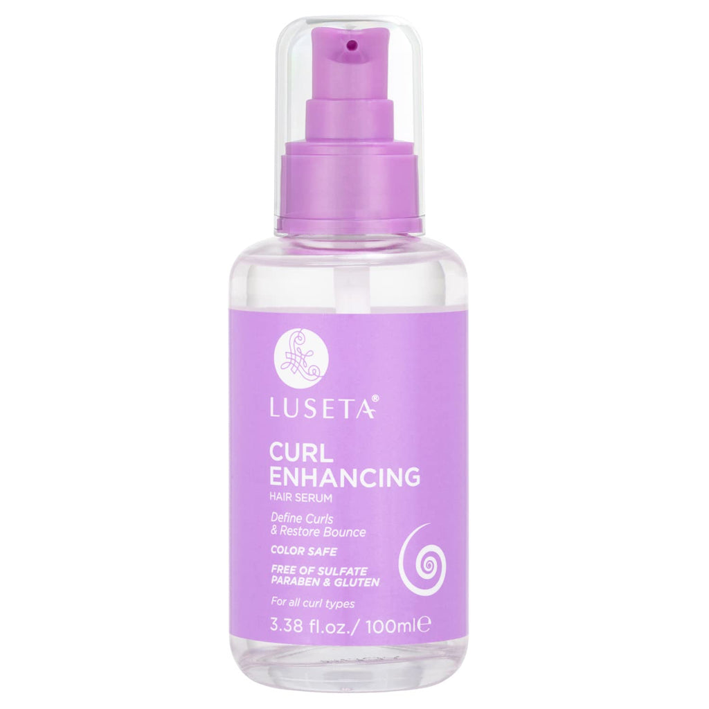 Luseta Curl Enhancing Hair Oil, Anti-Frizz Serum for Curly Hair, 3.38 Oz | Coconut Oil Hair Serum Helps Define Curls, Smooth Frizz, Add Shine, and Restore Bounce for Wavy and Curly Hair.