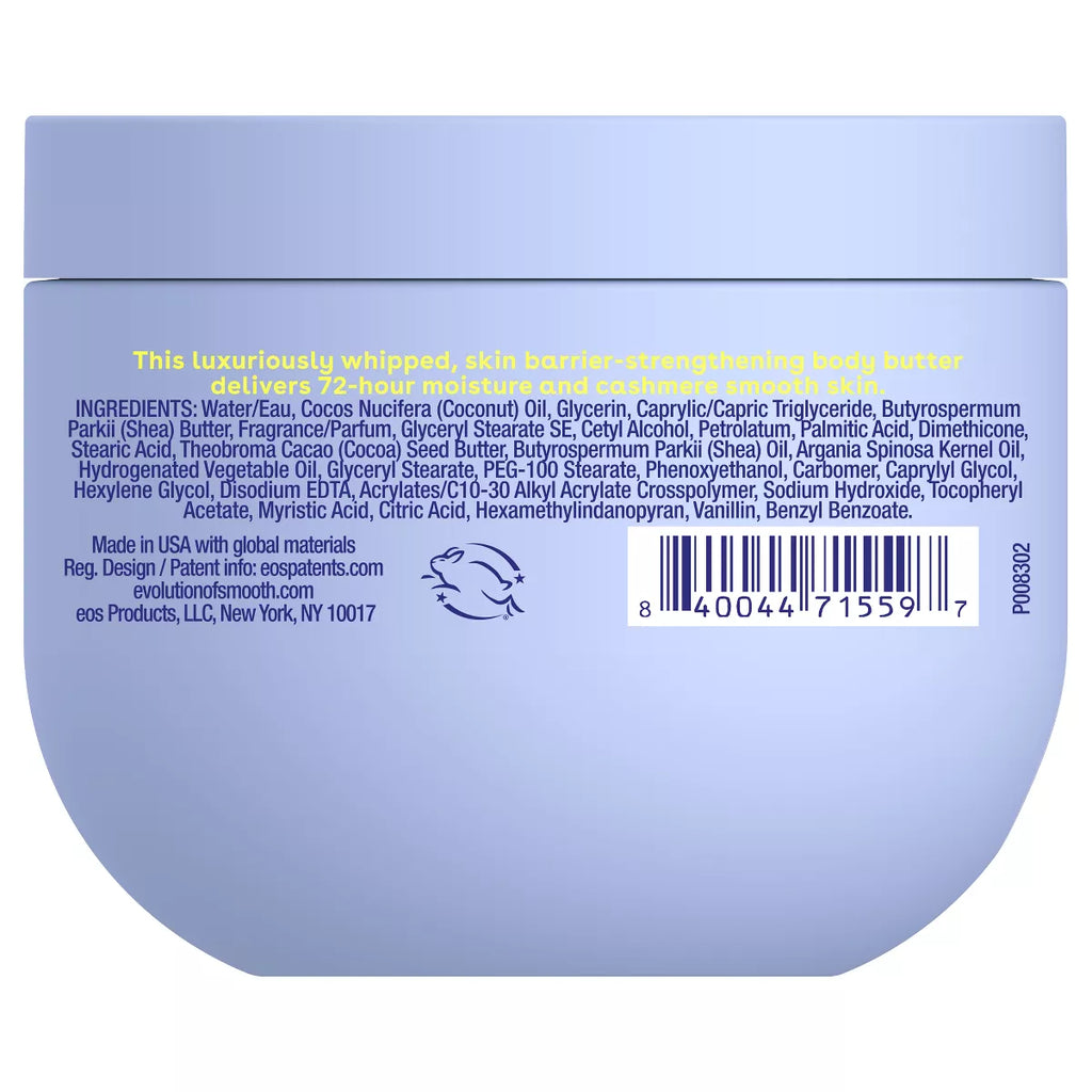 Eos Shea Better Cashmere Whipped Oil Butter - Vanilla - 12Oz: Moisturizing Whole Body Lotion for Normal Skin