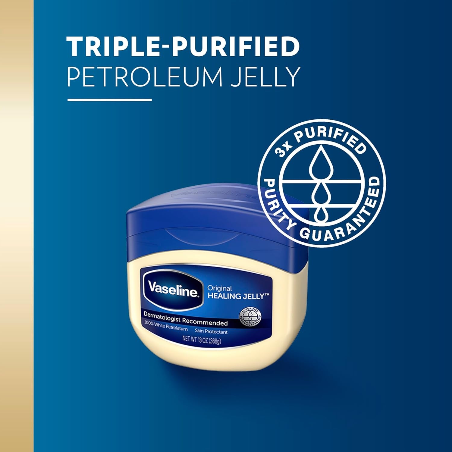 Vaseline Petroleum Jelly Original Skin Care for Dry Skin and Eczema Relief 100% Pure Petroleum Jelly 13 Oz