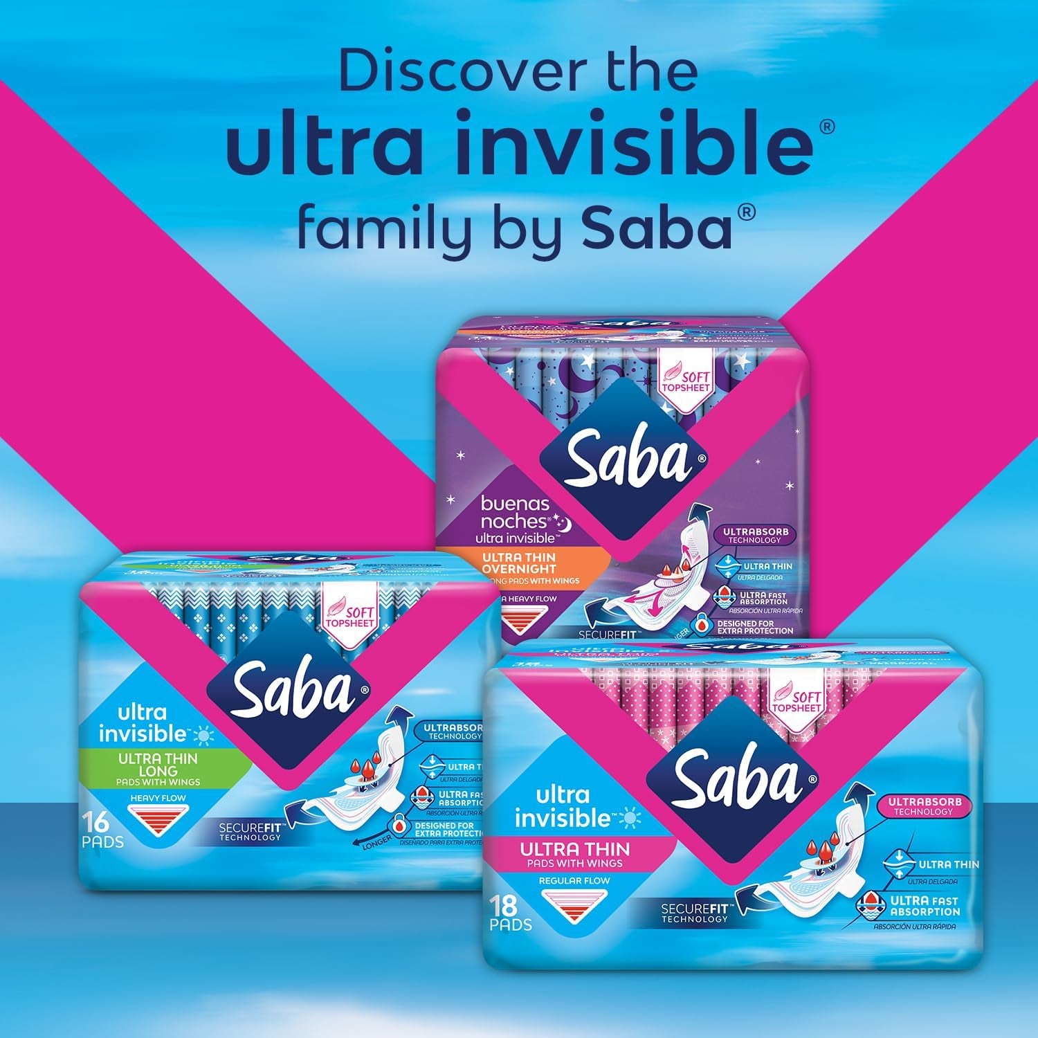 Ultra Invisible Ultra Thin Overnight Pads with Wings, Overnight Heavy Absorbency, 8-Pack of 14 Pads (112 Count)