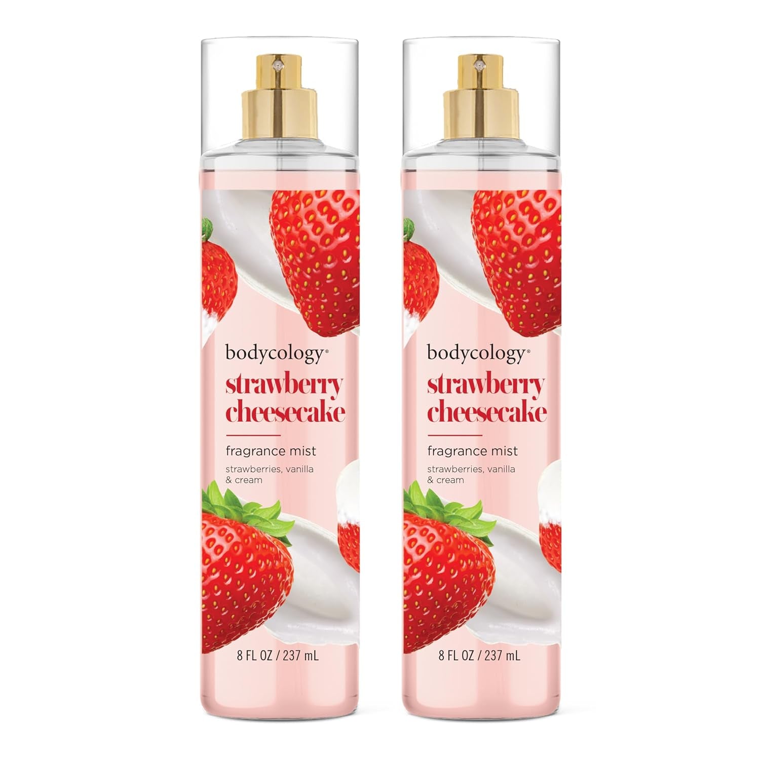 Long-Lasting Fragrance Body Mist, Strawberry Cheesecake, 8 Fl Oz (Pack of 2)