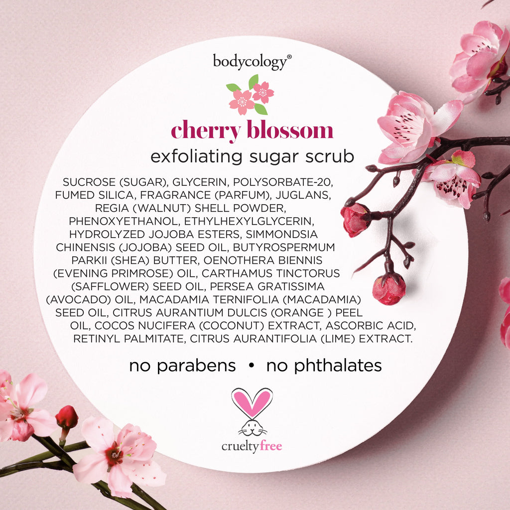 Cherry Blossom Exfoliating Sugar Scrub 10.5 Oz