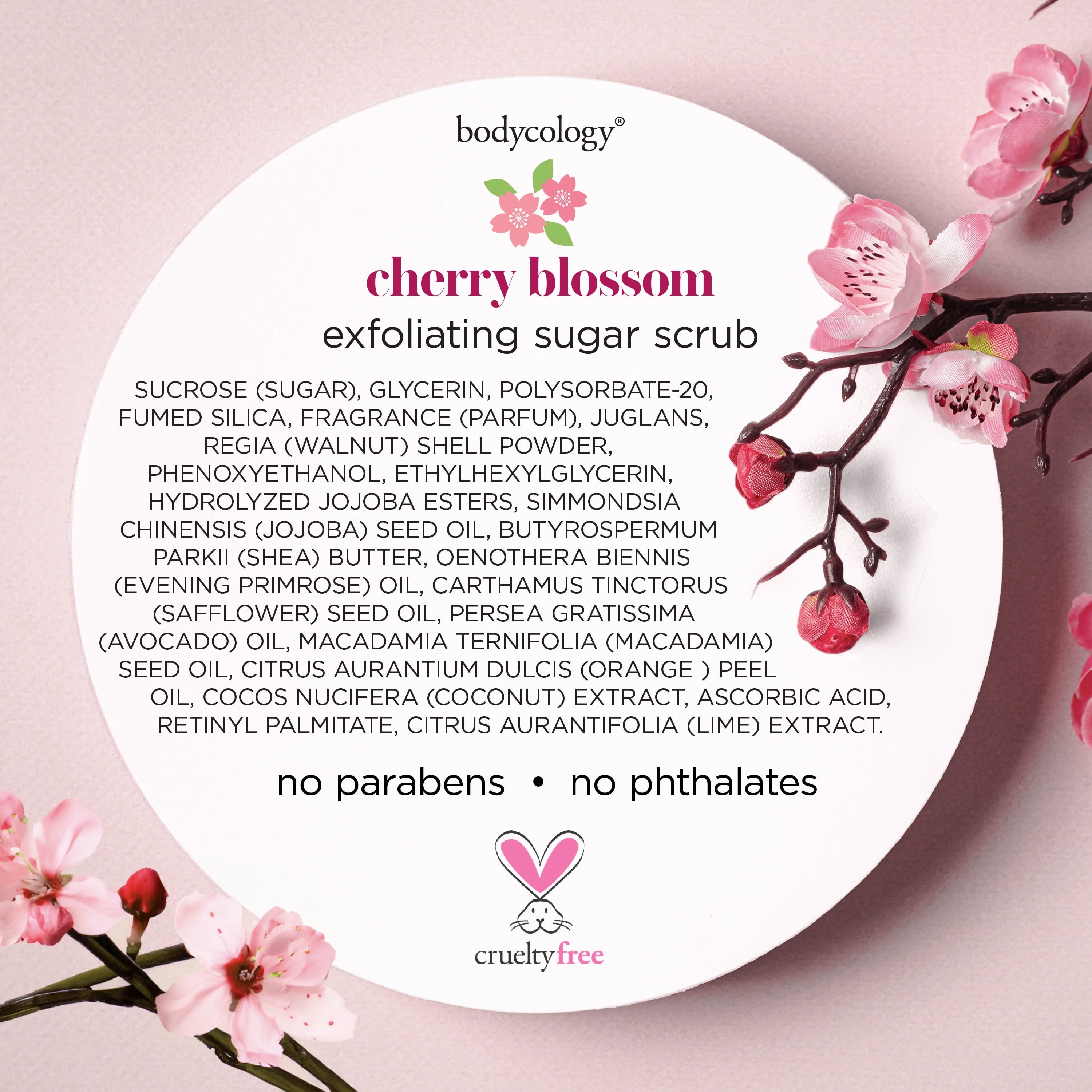 Cherry Blossom Exfoliating Sugar Scrub 10.5 Oz