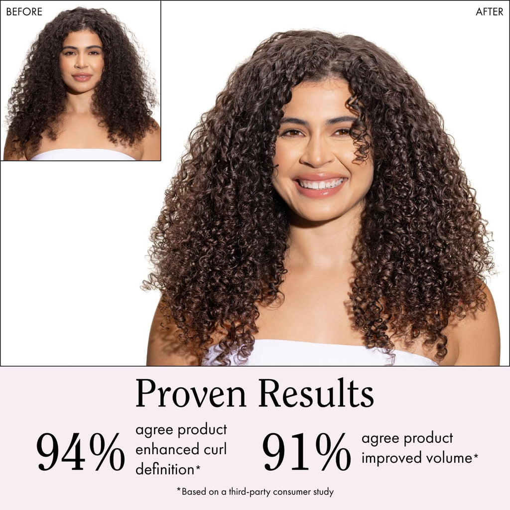 Curl Defining Cream for Wavy, Curly, Coily Hair – Frizz Control, Defines, Softens, Moisturizes, Adds Shine for 1A–4C Hair Types – Sulfate & Paraben