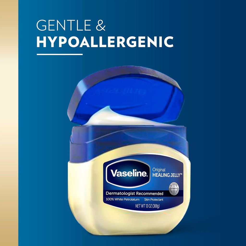 Vaseline Petroleum Jelly Original Skin Care for Dry Skin and Eczema Relief 100% Pure Petroleum Jelly 13 Oz