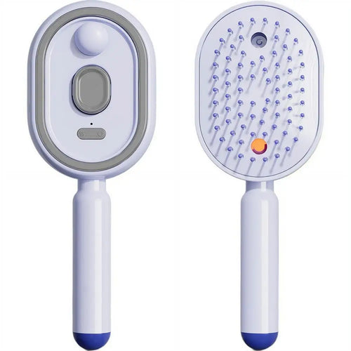 Electric Spray Air Cushions Massage Comb 3 in 1 Self Cleaning Steam Essential Oil Brush Rechargeable Spray Scalp Massager Combs