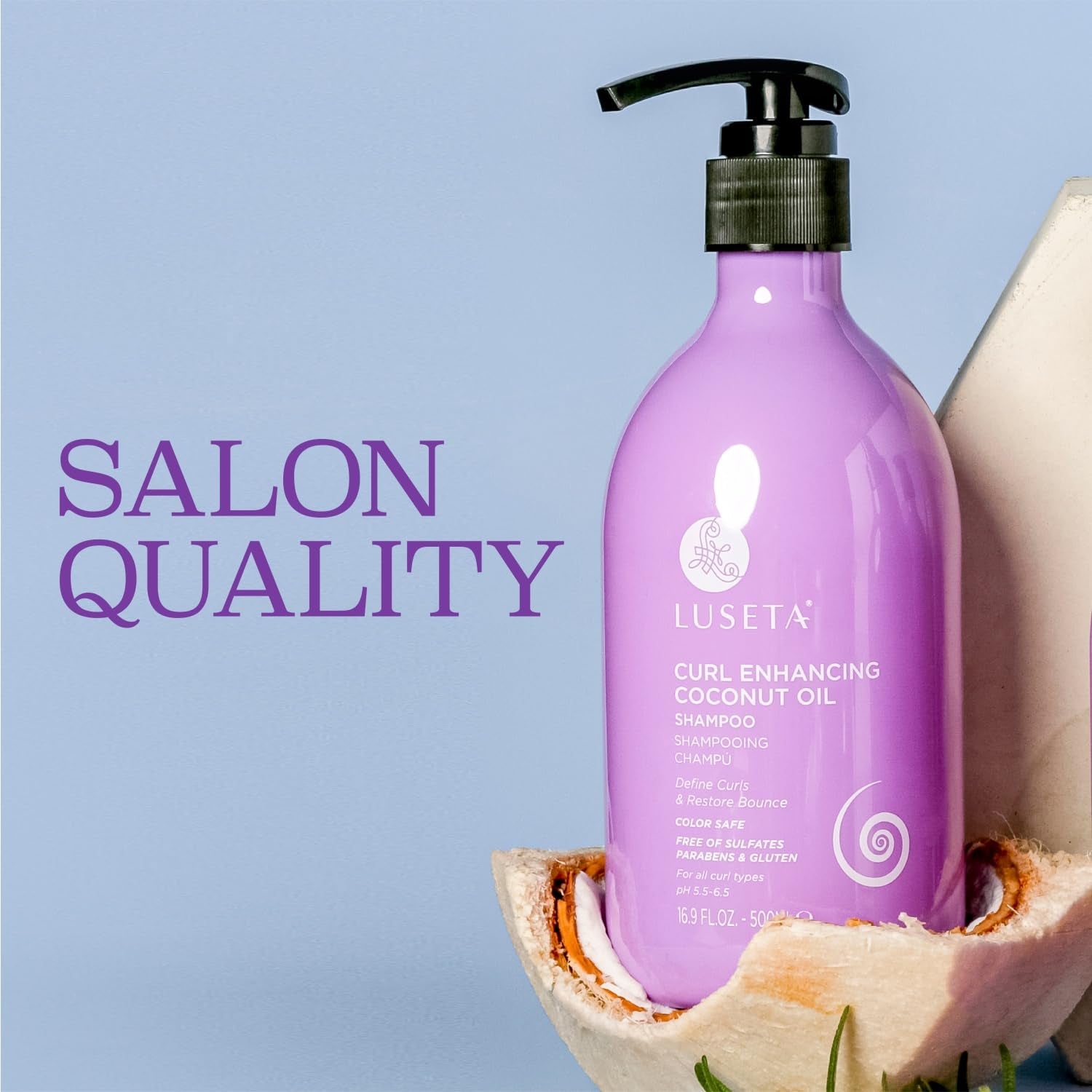 Curl Enhancing Shampoo Nourishing and Moisturizing for Curly Hair, Repair Damaged Hair, Restore Bounce 16.9 Oz, Gluten Free, Sulfate Free