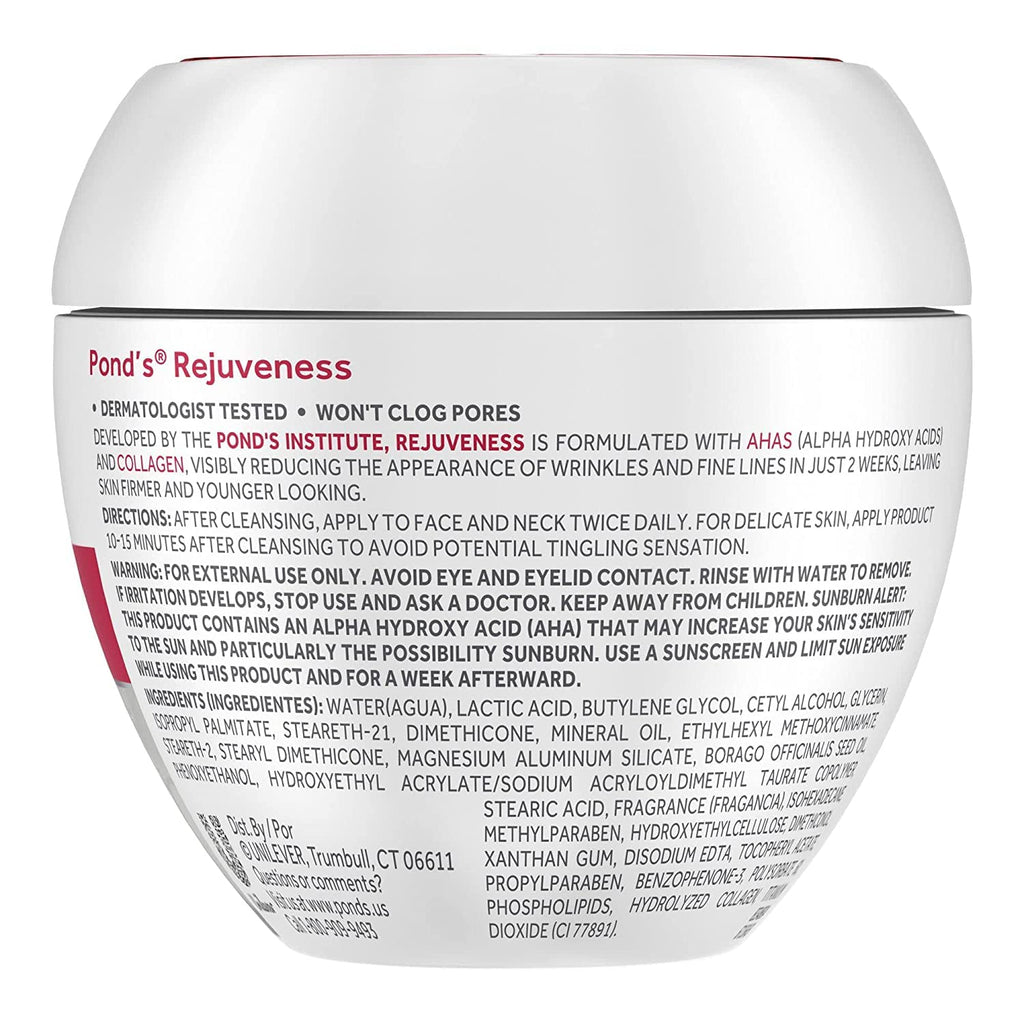 VEBA Rejuveness Anti-Wrinkle Face Cream with Alpha Hydroxy Acid and Collagen, 14.1 Oz
