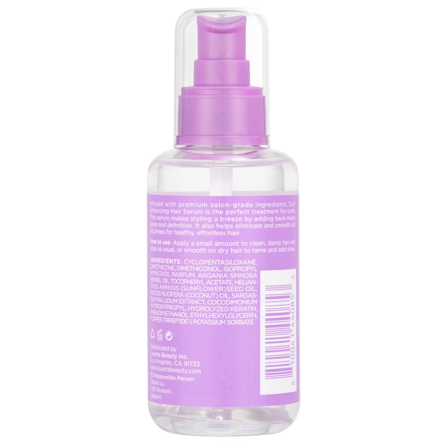 Luseta Curl Enhancing Hair Oil, Anti-Frizz Serum for Curly Hair, 3.38 Oz | Coconut Oil Hair Serum Helps Define Curls, Smooth Frizz, Add Shine, and Restore Bounce for Wavy and Curly Hair.