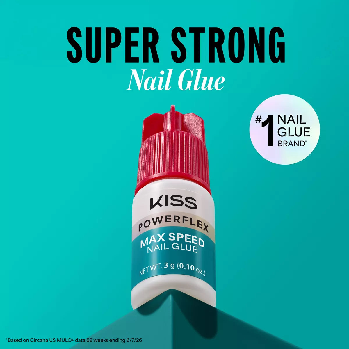 Kiss Powerflex Maximum Speed Superior Strength Press on Nail Glue - 0.10Oz