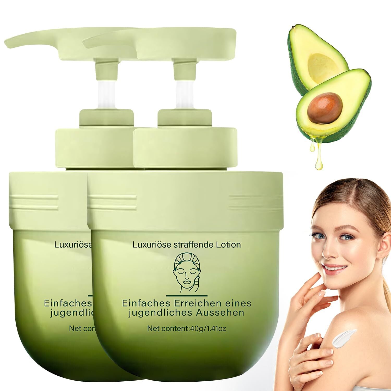 2PCS Divglow Luxurious Collagen Firming Cream, Moisturizer Collagen Body Cream