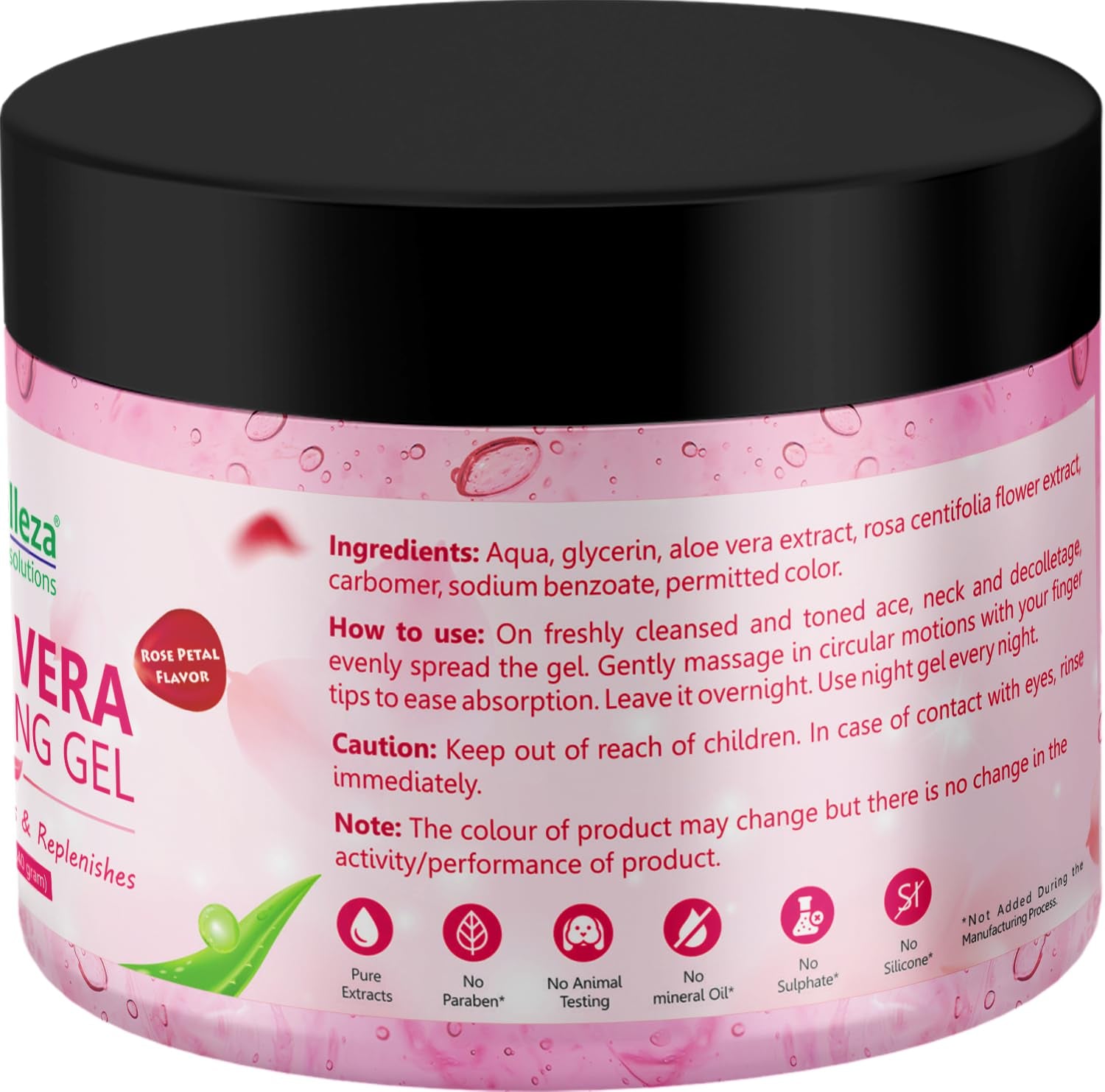 Aloe Vera Soothing Gel from Freshly Cut 100% Pure Aloe - Big 12Oz - Vegan, Unscented - for Face, Skin, Hair, Sunburn Relief (Hibiscus)