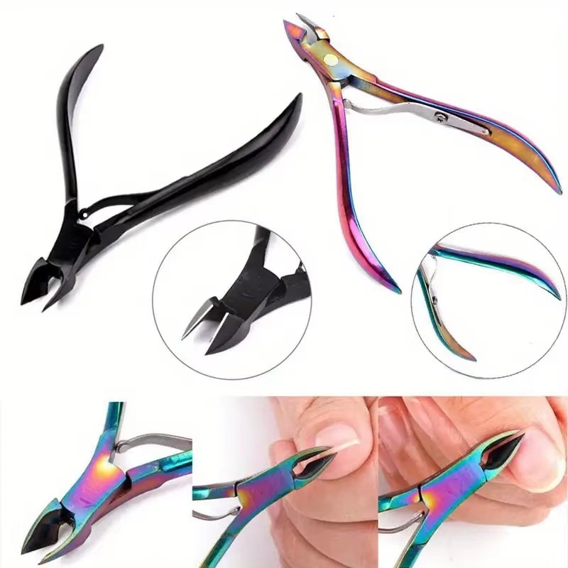Nail Cuticle Nipper Stainless Steel Nail Clipper Cutter Cuticle Scissors Plier Manicure Tools