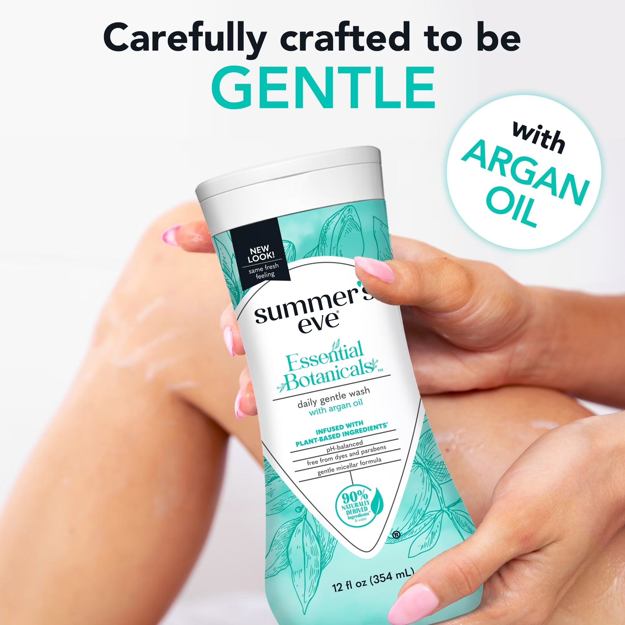 (2 Pack) Summer’S Eve Essential Botanicals with Argan Oil Feminine Wash, 12 Fl Oz