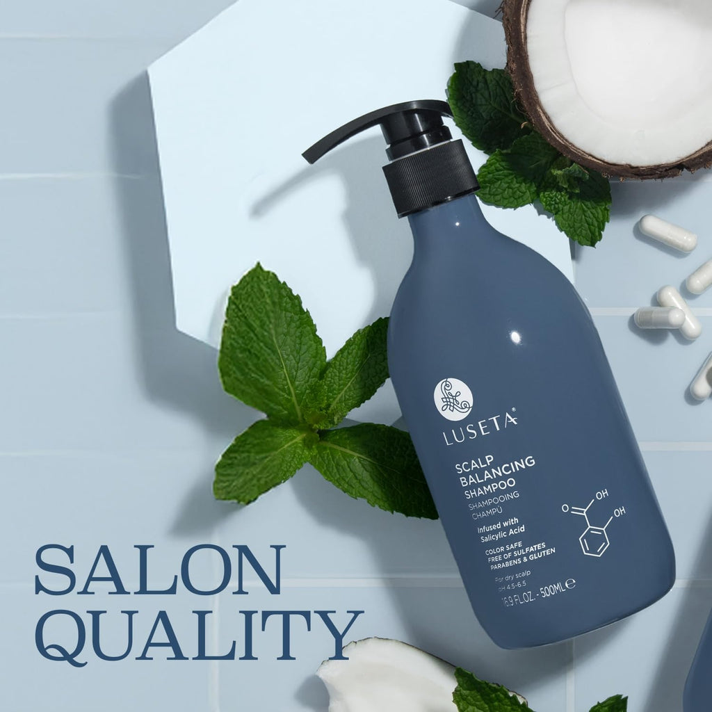 Scalp-Balancing Shampoo for Women, Reducing Build-Up with Salicylic Acid, Anti-Dandruff Shampoo for Men, Clarifying for Refreshing, Ph-Balanced, 16.9 Fl Oz