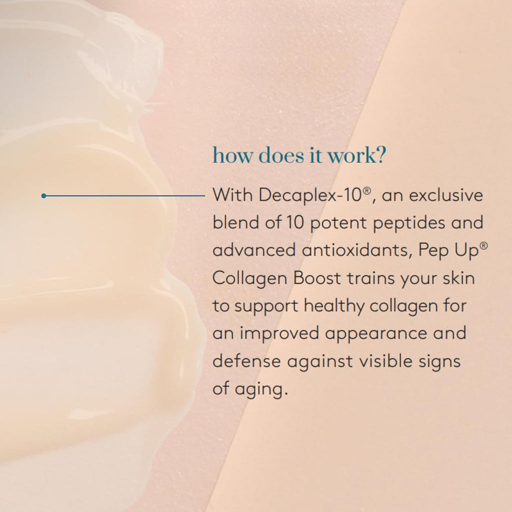 Colorescience Pep up Collagen Renewal Face & Neck Treatment, Promotes Collagen and Elastin Production, 10 Peptides to Defend against Signs of Aging