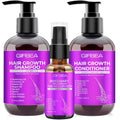 Hair Growth Shampoo and Conditioner Set W/Hair Growth Oil Serum Products,Biotin Argan Oil Castor Oil Routine Rosemary Shampoo for Thinning Hair Loss
