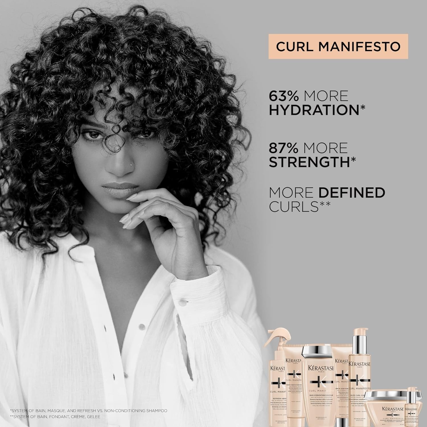 Kerastase Curl Manifesto Gelee Curl Contour Hair Serum | Enhances Curl Definition without Crunch | Anti-Frizz | with Shea Butter | for All Wavy, Curly, Very Curly & Coily Hair
