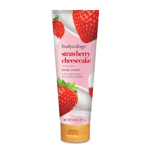 Bodycology Shea Butter Body Cream, Strawberry Cheesecake, 8 Oz