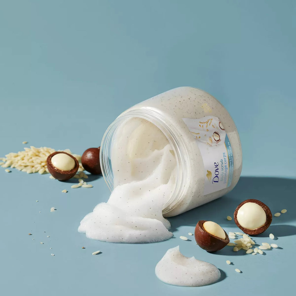 Dove Beauty Dove Exfoliating Body Scrub - Crushed Macadamia & Rice Milk - 15Oz