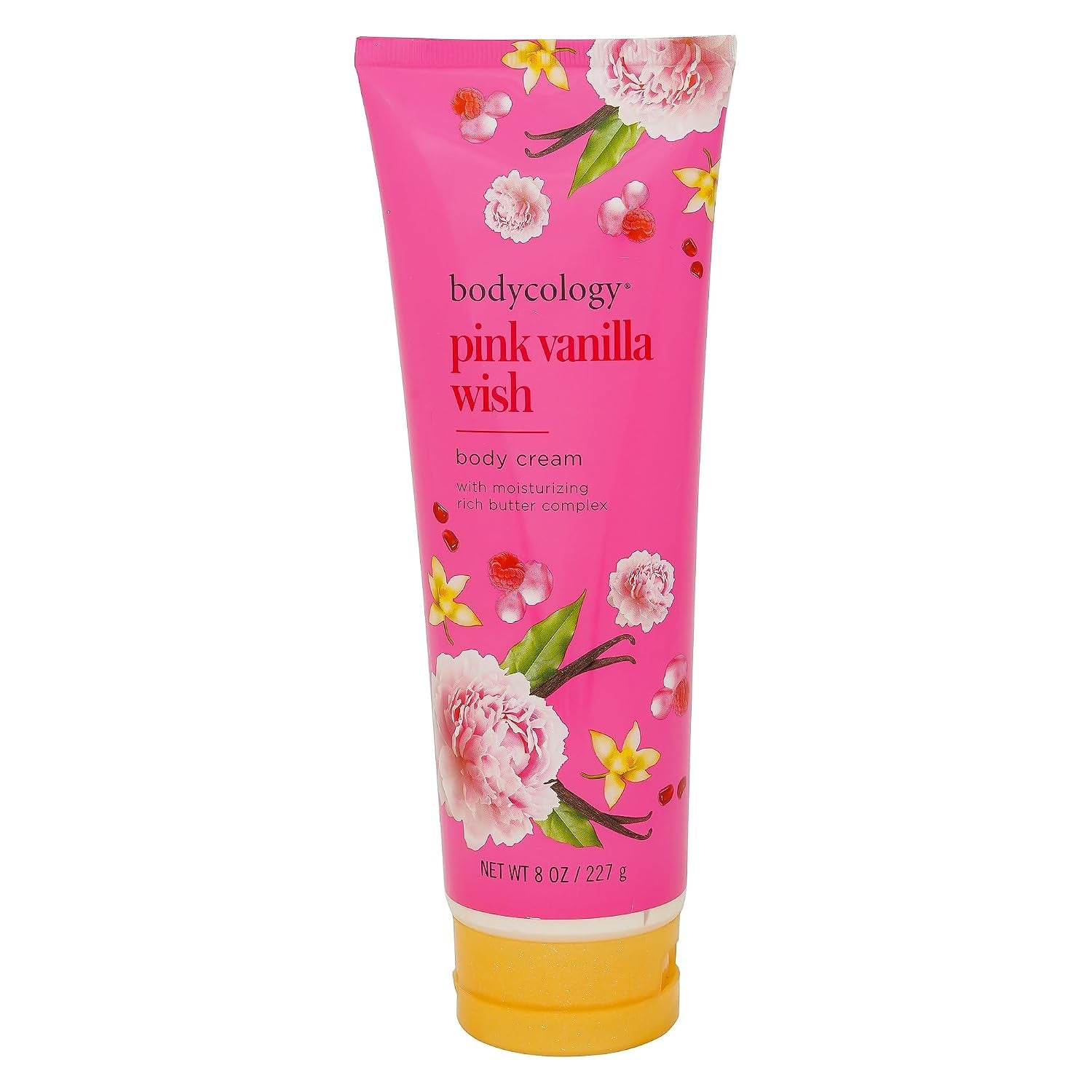 Shea Butter Body Cream, Pink Vanilla Wish, 8 Oz