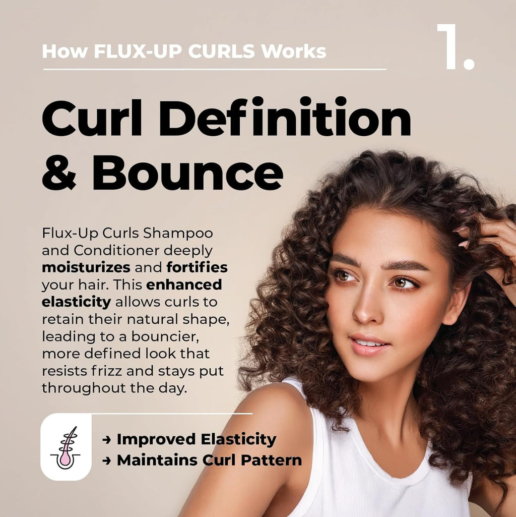 Curly Hair Shampoo & Conditioner Set – Hydrating Curl Shampoo & Conditioner for Curly & Wavy Hair for Women & Men – Sulfate-Free Frizz Control & Moisture for Defined, Softer Curls – 17 Fl Oz