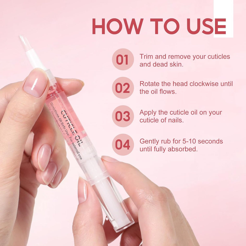 16Pcs Cuticle Oil Pen for Nail Care