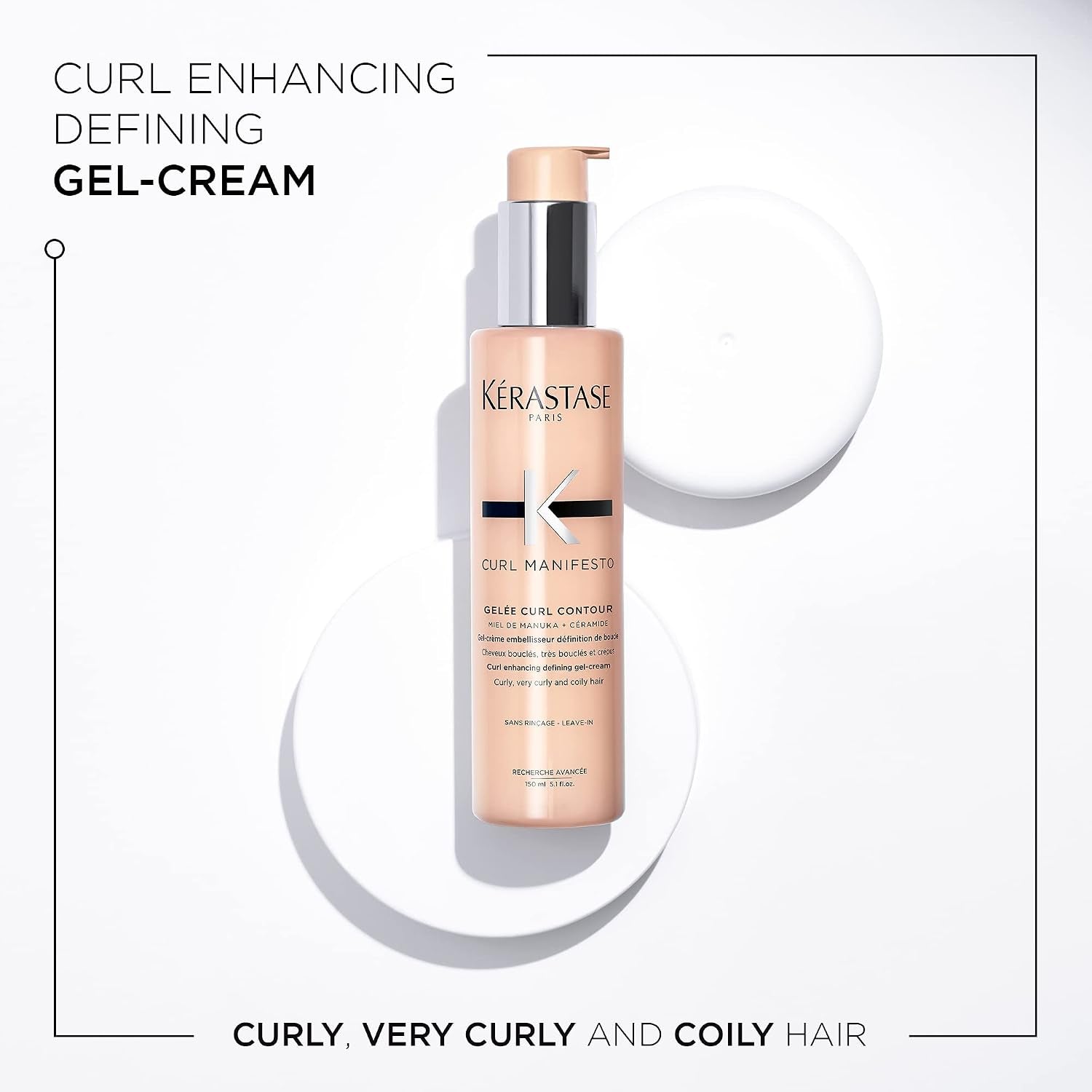 Kerastase Curl Manifesto Gelee Curl Contour Hair Serum | Enhances Curl Definition without Crunch | Anti-Frizz | with Shea Butter | for All Wavy, Curly, Very Curly & Coily Hair