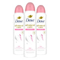 Dove Advanced Care Antiperspirant Deodorant Spray Powder Soft 3 Count to Help Skin Barrier Repair after Shaving 72 Hour Antiperspirant Deodorant for Soft Underarms with Boosted Ceramide Levels 3.8 Oz