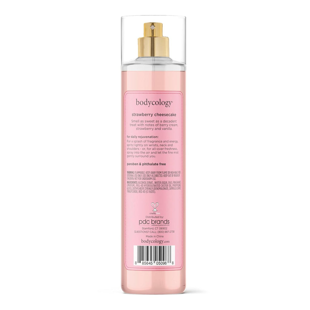 Long-Lasting Fragrance Body Mist, Strawberry Cheesecake, 8 Fl Oz (Pack of 2)