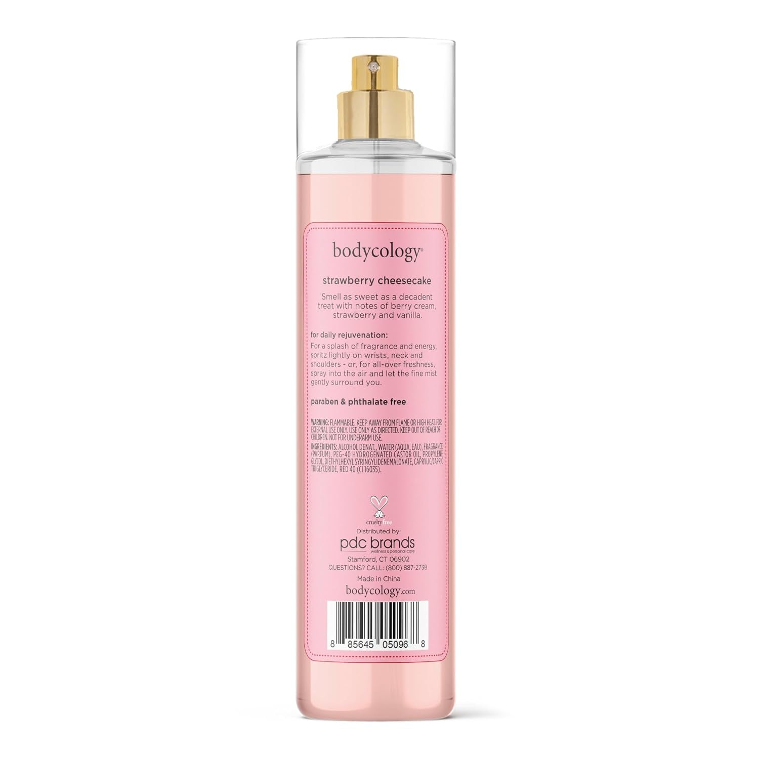 Long-Lasting Fragrance Body Mist, Strawberry Cheesecake, 8 Fl Oz (Pack of 2)