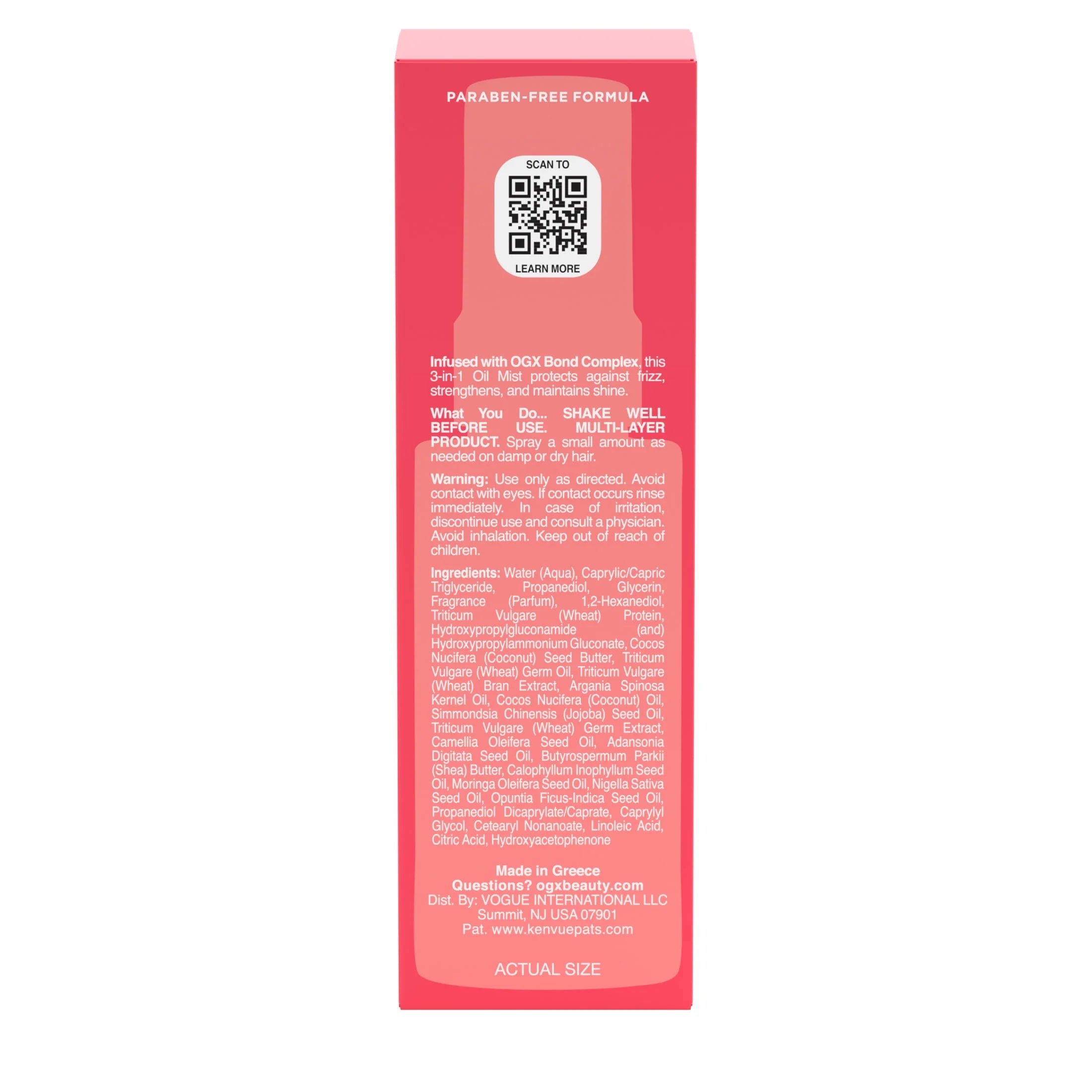 Repair & Protect Bond Protein Repair 3-In-1 Oil Mist, 1.7 Fl. Oz